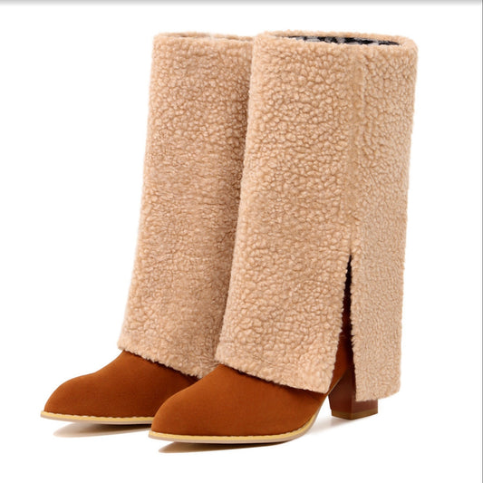 Autumn And Winter New Fashion Plush Trouser Leg Boots Ladies Fashion Boots