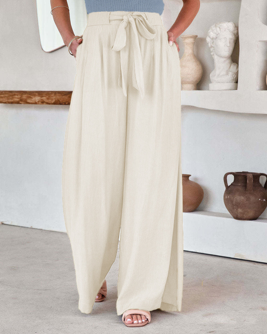 Casual Pants High Waist Wide Leg Pants