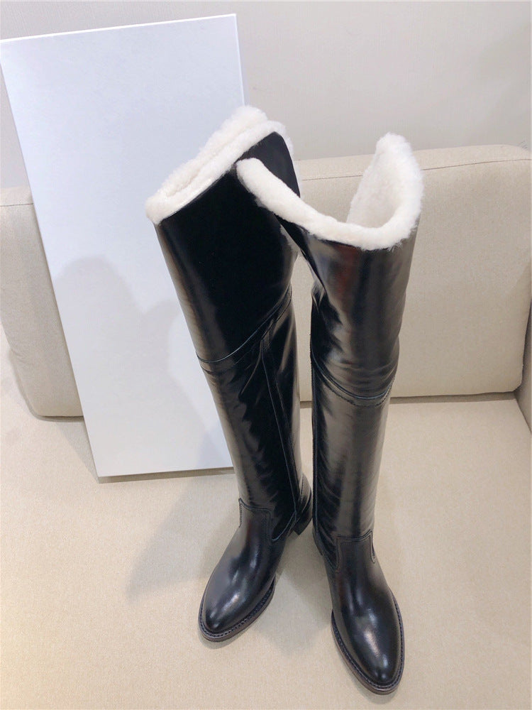 Knee High Leather Boots