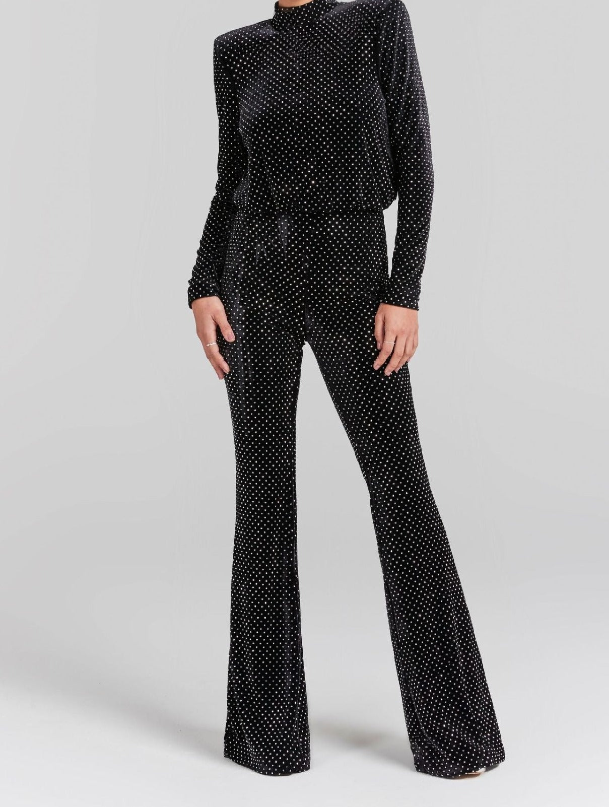 Sequins Long Sleeved Jumpsuit