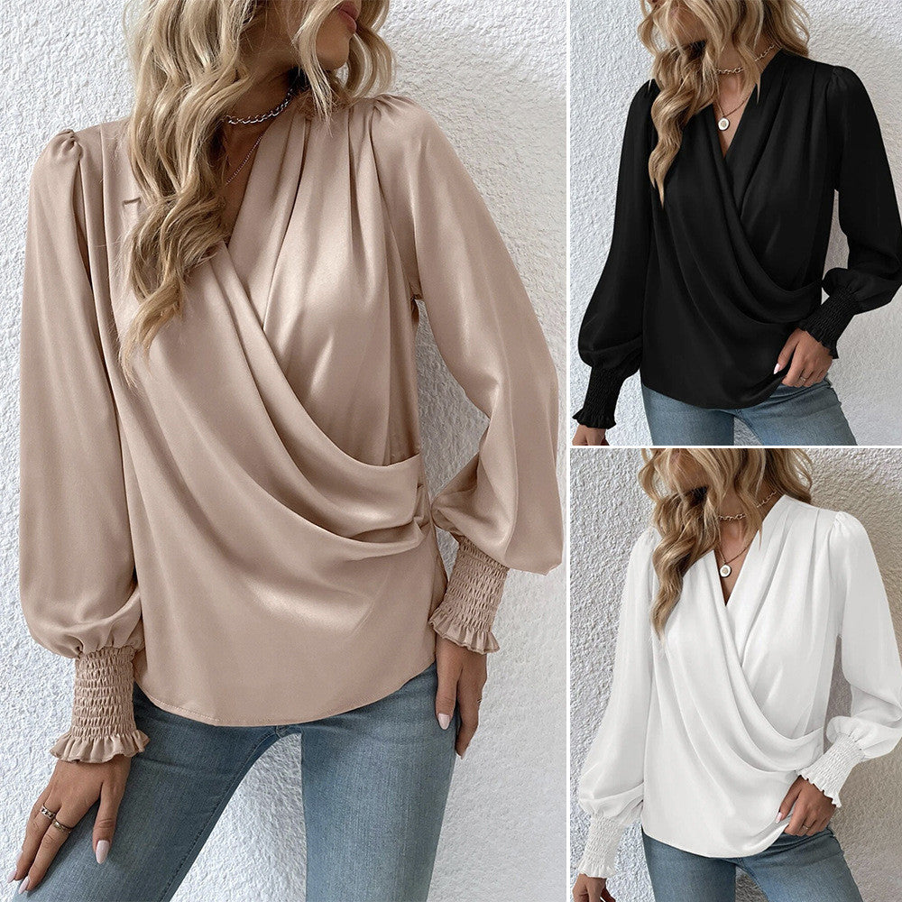 Fashion Tapered Waist Blouse