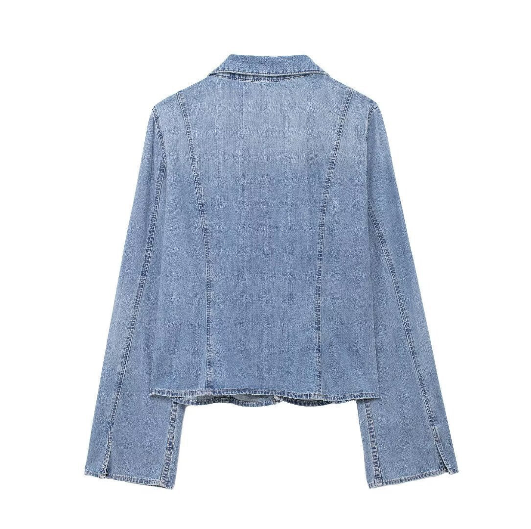 Tied Denim Shirt