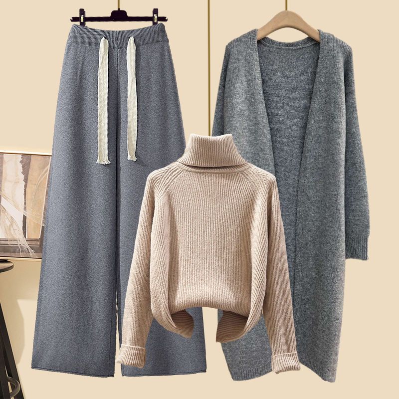 Three Piece Winter Cardigan Set