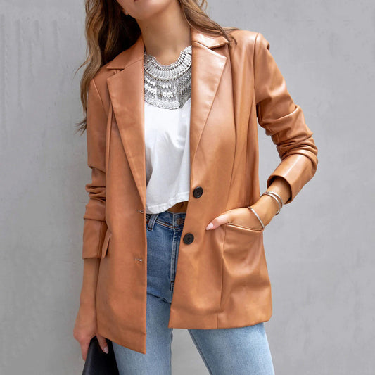 Faux Leather Jacket