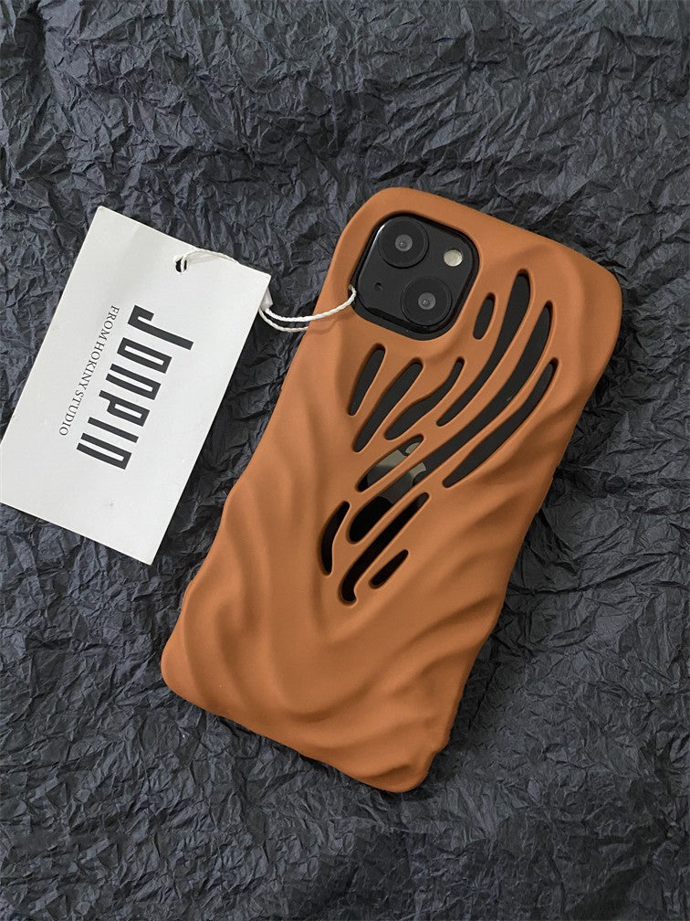 Titanium Gray Wind Hollowed Out iPhone 15  Cases