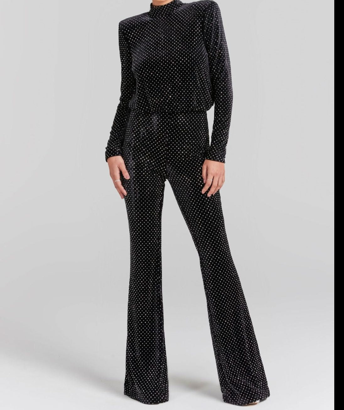 Sequins Long Sleeved Jumpsuit