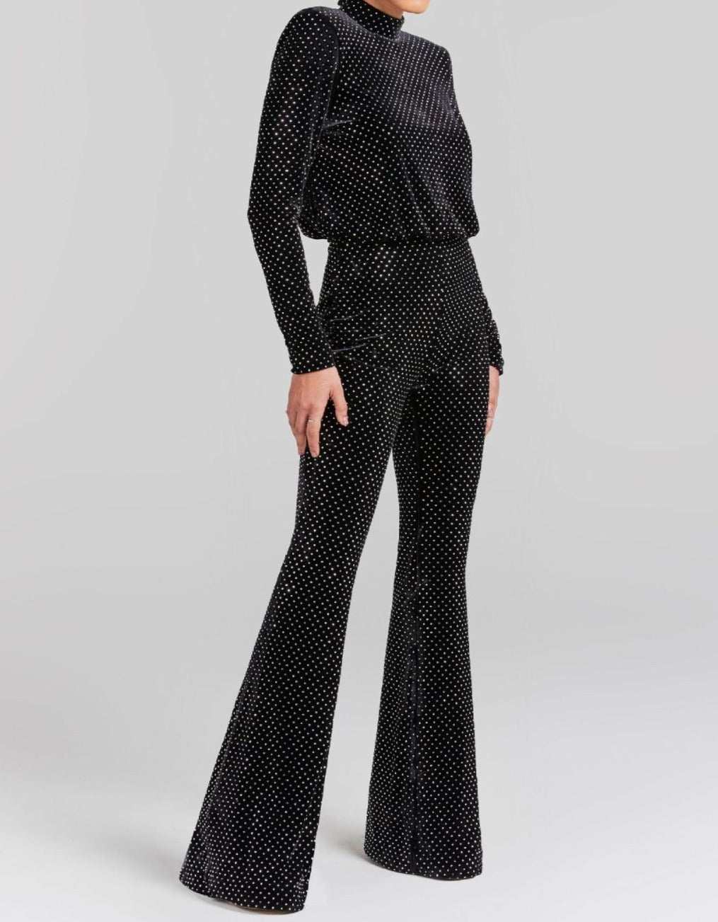 Sequins Long Sleeved Jumpsuit