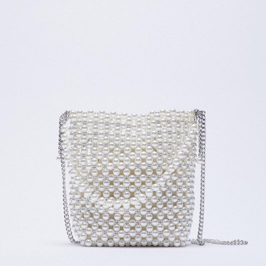 Chained Beaded Purse