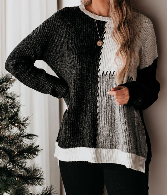 Twill Knit Sweater