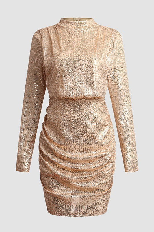 Sequined Mini Body Dress