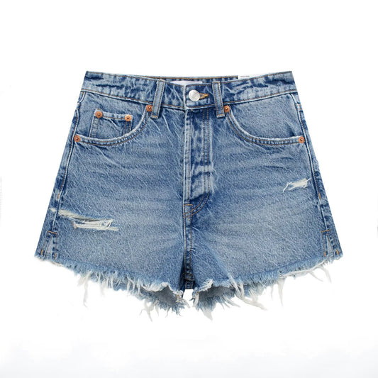 Denim Shorts High Waist