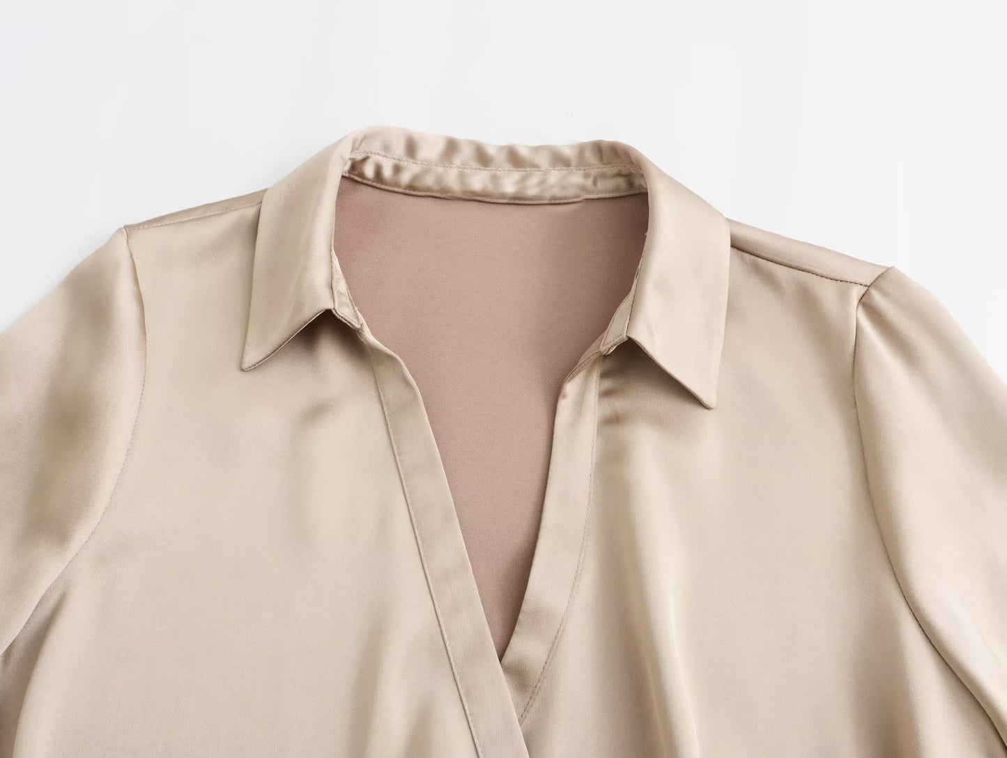 Silk Satin Textured Shirt