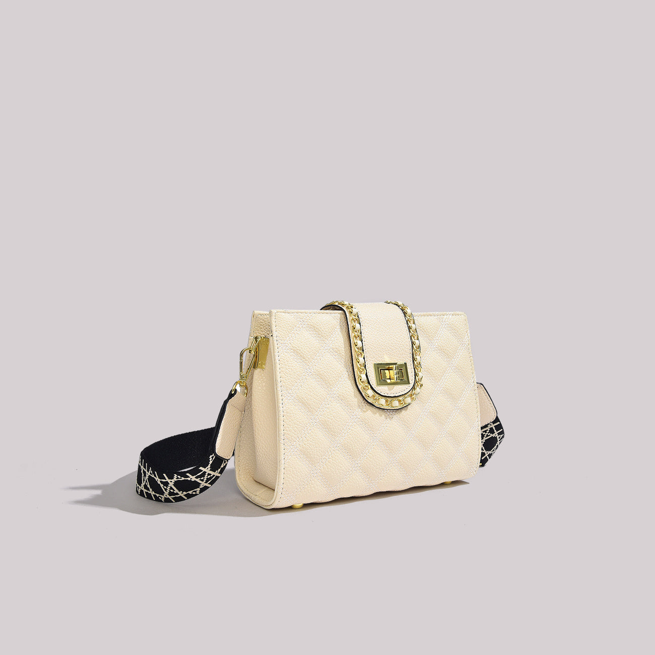 Solid Color Chain Shoulder Bag