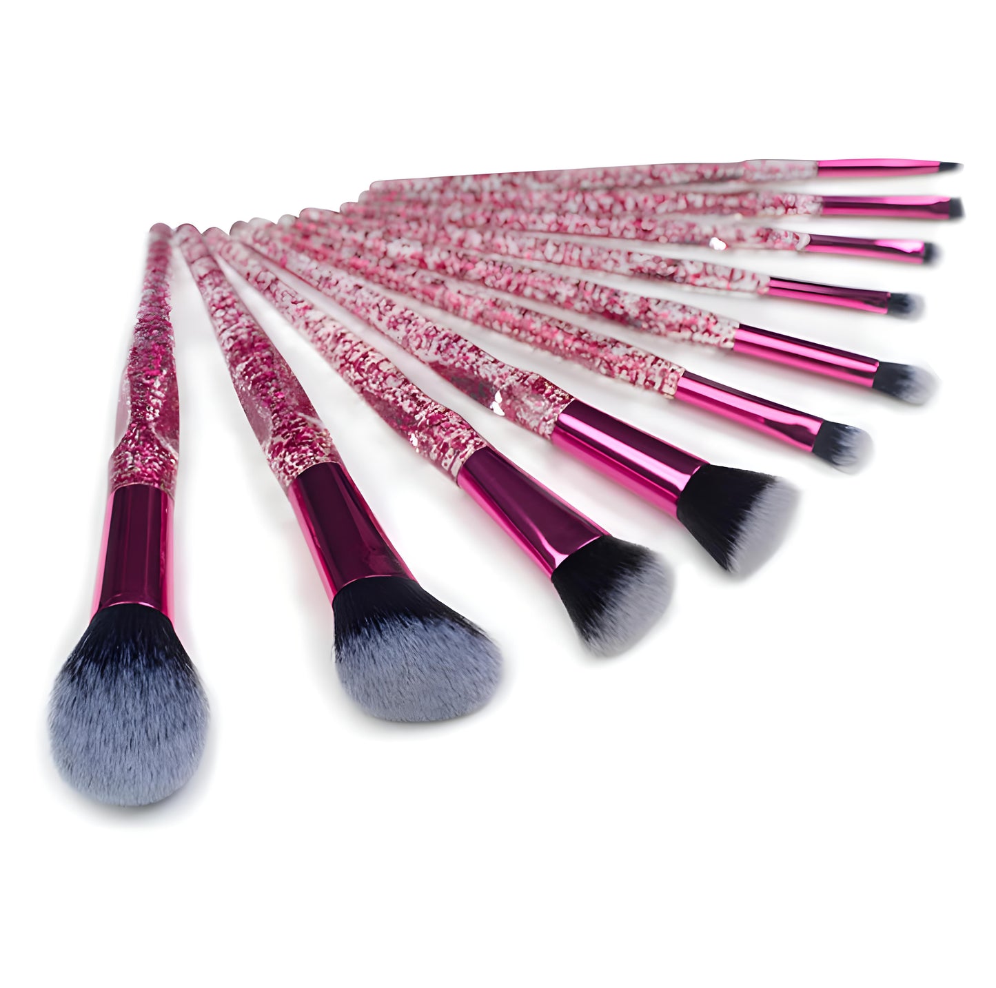 Gloss Acrylic Makeup Brush Set