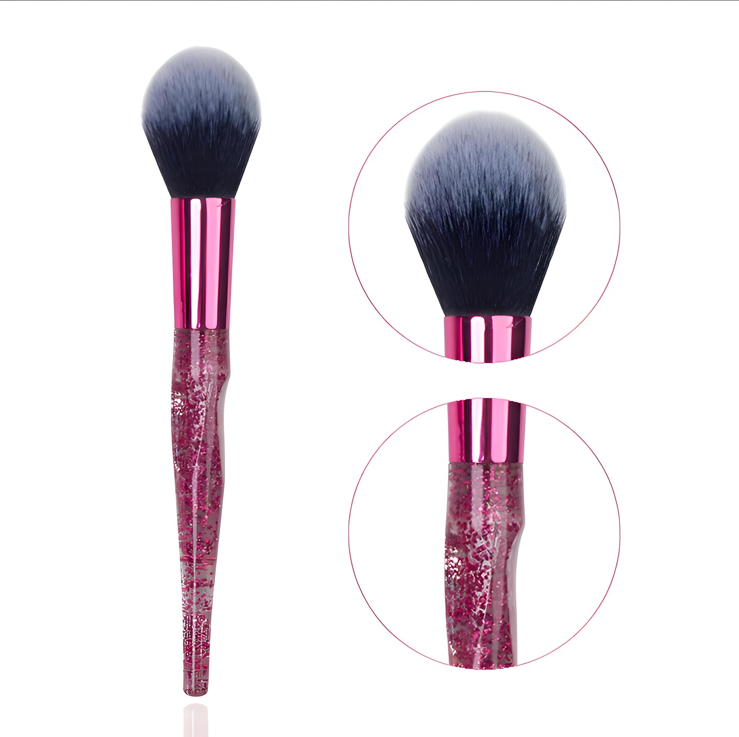 Gloss Acrylic Makeup Brush Set