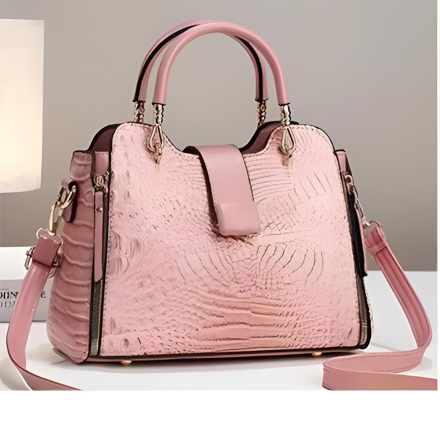 Croc Pattern Shoulder Bag