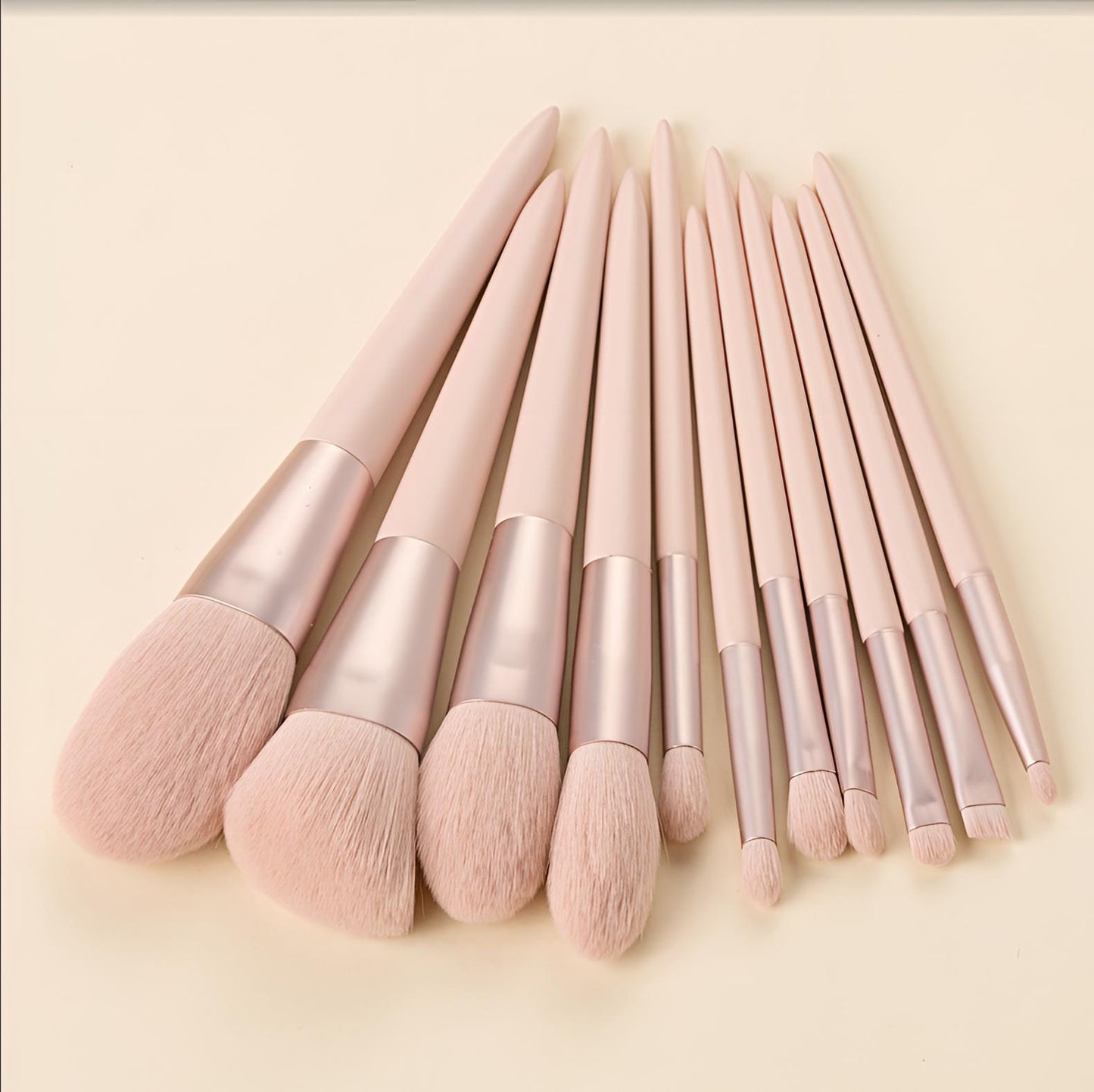 Pastel Pink Makeup Brush Set