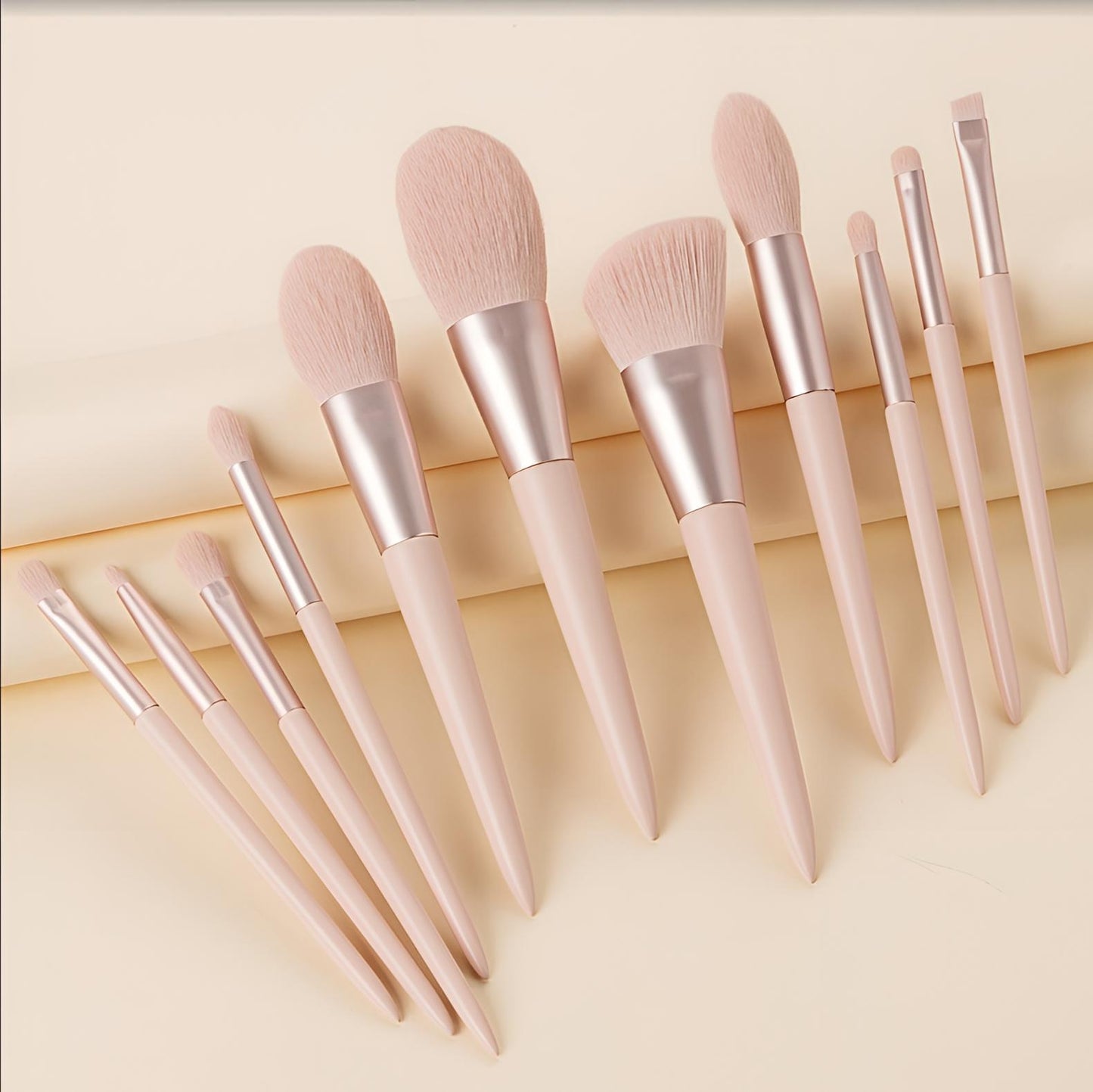 Pastel Pink Makeup Brush Set