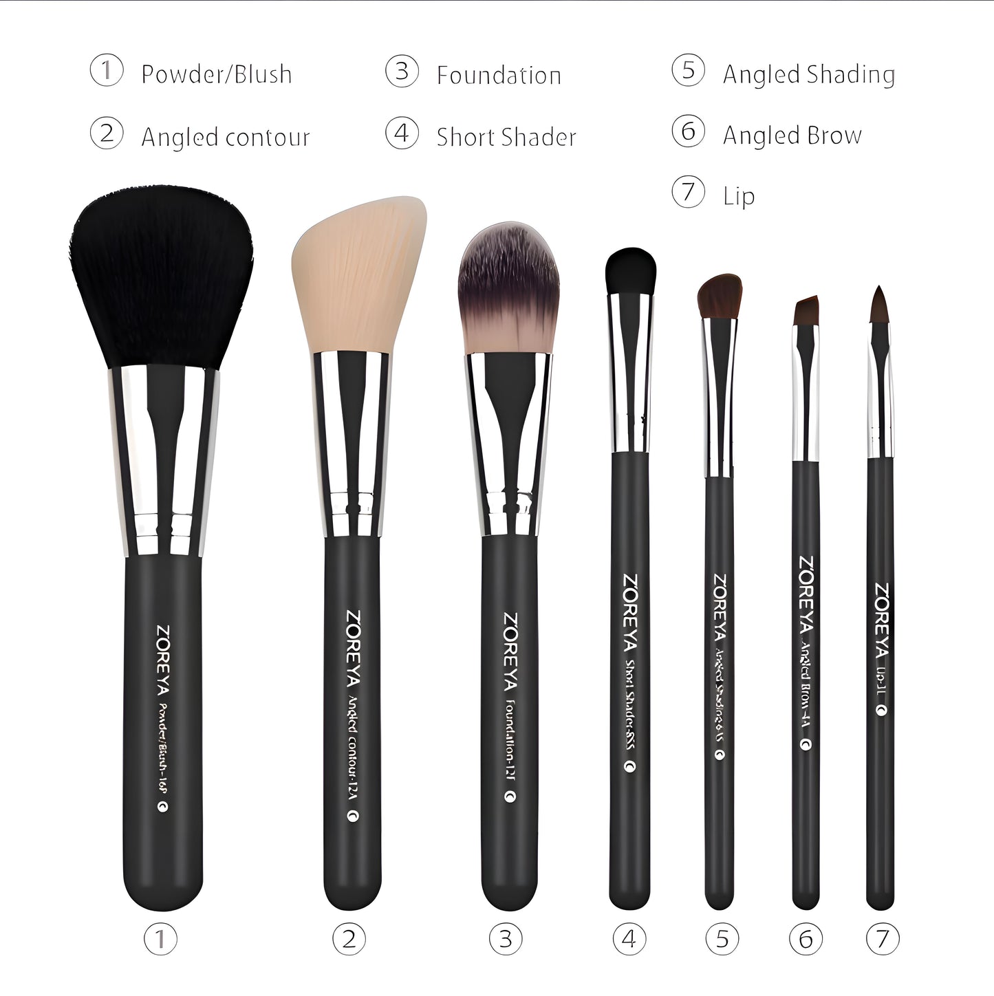 Makeup brush set