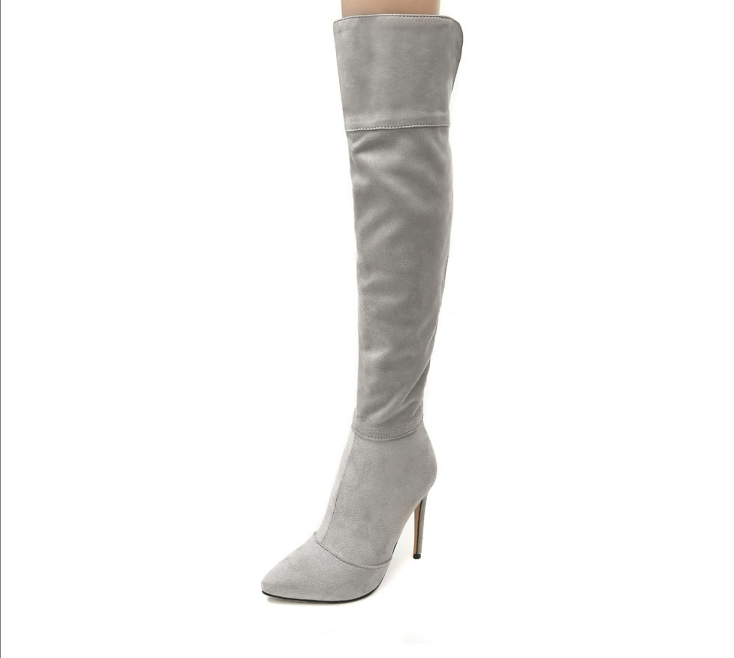 Stiletto Heel Zipper Boots